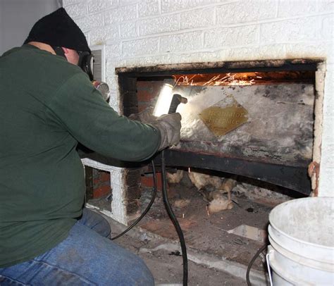 repairing firebox in fireplace